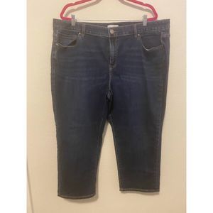 Lane Bryant Mid Rise Girlfriend Crop Jeans 22